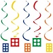 Creative Converting Lego Hanging Decoration Swirls 76-99cm | 5 pieces