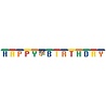 Creative Converting Guirlande de lettres « Joyeux anniversaire » Lego Block Party 16 x 213 cm | à l'unité Creative Converting Guirlande de lettres « Joyeux anniversaire » Lego Block Party 16 x 213 cm | à l'unité
