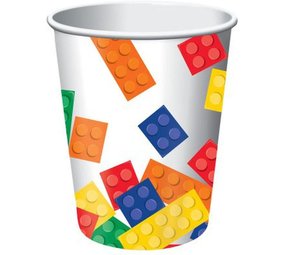 Creative Converting Lego-Partybecher 260 ml | 8 Stück