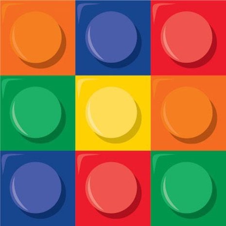 Creative Converting Lego Napkins Block Party 25x25cm | 16 pieces