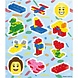 Henbrandt Planche d'autocollants Lego 12x10cm | 12 feuilles