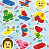 Henbrandt Lego Sticker Sheet 12x10cm | 12 sheets