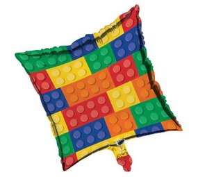 Creative Converting Lego-Baustein-Party-Folienballon 45 cm | pro Stück