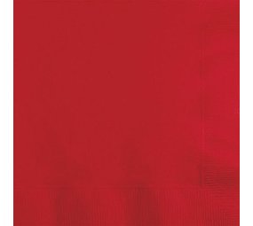 Unique Party Rote Servietten 33x33cm | 20 Stück
