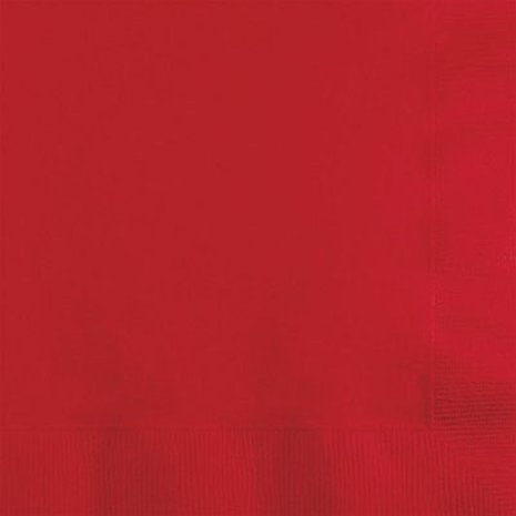 Unique Party Red Napkins 33x33cm | 20 pieces