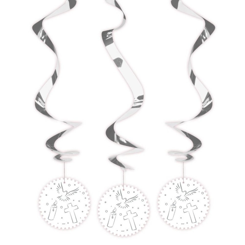 Decoratie Swirl Communie | 3 stuks