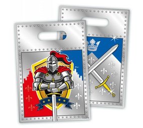 Folat Knight Party Bags 29x18cm | 8 pieces