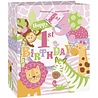 Amscan Geschenktüte Medium 1 Jahr Safari Mädchen Amscan Geschenktüte Medium 1 Jahr Safari Mädchen
