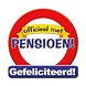 Verkeers Deurbord pensioen Rond Verkeers Deurbord pensioen Rond