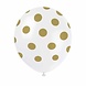 Unique Party Gouden ballonnen met witte stippen | 6 stuks Unique Party Gouden ballonnen met witte stippen | 6 stuks