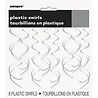 Decoration Unique swirl silver 65cm | 8 pieces