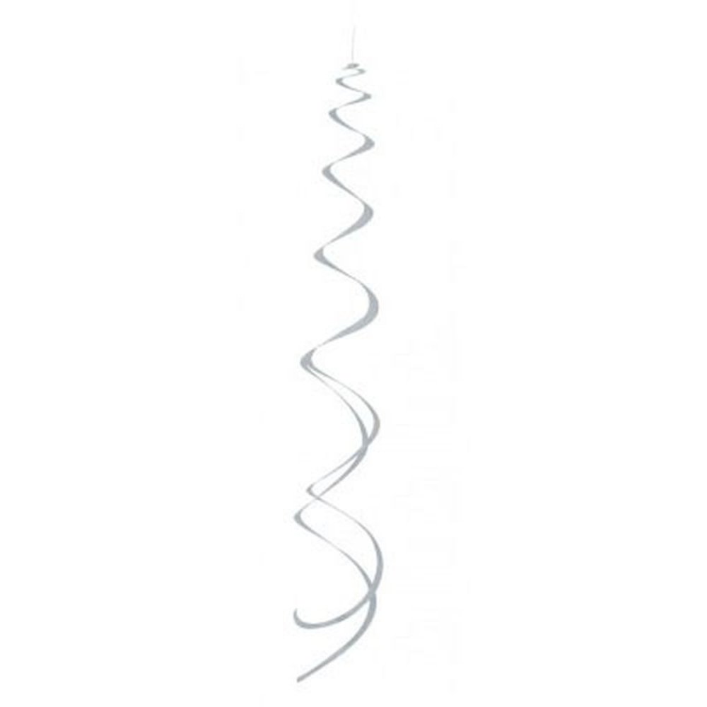 Decoratie Unique swirl zilver 65cm | 8 stuks Decoratie Unique swirl zilver 65cm | 8 stuks