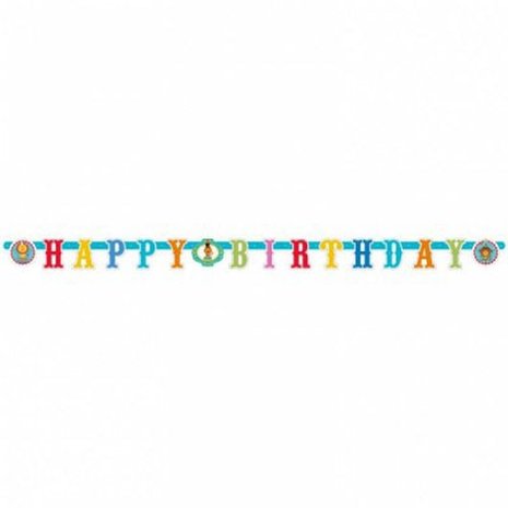 Amscan Guirlande de lettres de cirque 180x15cm