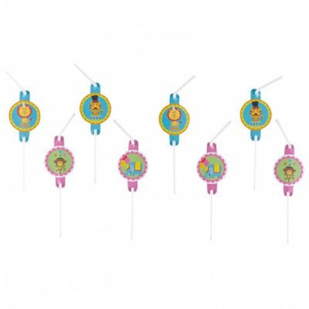Amscan Rietjes Circus 8 stuks Amscan Rietjes Circus 8 stuks