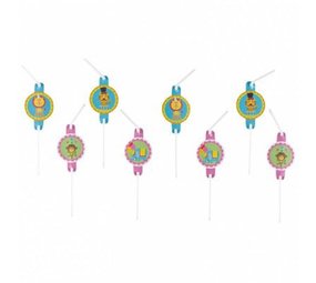 Amscan Rietjes Circus 8 stuks Amscan Rietjes Circus 8 stuks
