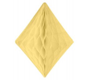 Folat Nid d'abeille diamant ivoire-jaune | 30 cm