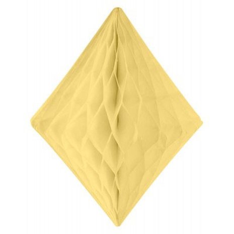Folat Nid d'abeille diamant ivoire-jaune | 30 cm