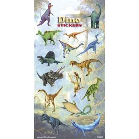 WeFiesta Dinosaur Stickers | per sheet