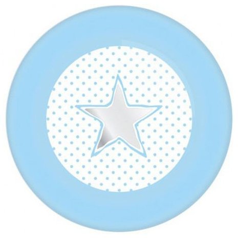 Bord jongen met ster 18cm | 8 stuks Bord jongen met ster 18cm | 8 stuks