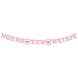 Haza - Witbaard Hooray a Girl Letter Garland with Heart 185cm | per piece