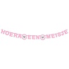 Haza - Witbaard Buchstabengirlande, hurra, ein Mädchen mit Herz Haza - Witbaard Buchstabengirlande, hurra, ein Mädchen mit Herz