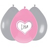 Haza - Witbaard Pink Balloons with Heart, Writable 30cm | 6 pieces Haza - Witbaard Pink Balloons with Heart, Writable 30cm | 6 pieces