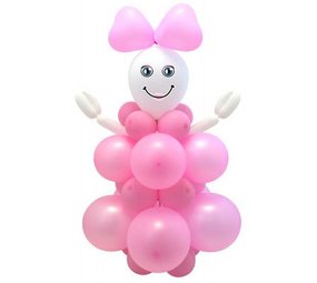 Kit de ballons pour bébé fille à faire soi-même