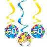 Haza - Witbaard Décoration suspendue Abraham 50 ans Swirl | 3 pièces Haza - Witbaard Décoration suspendue Abraham 50 ans Swirl | 3 pièces