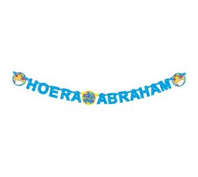 Haza - Witbaard Guirlande de lettres Abraham 50 ans 180 cm | à l'unité