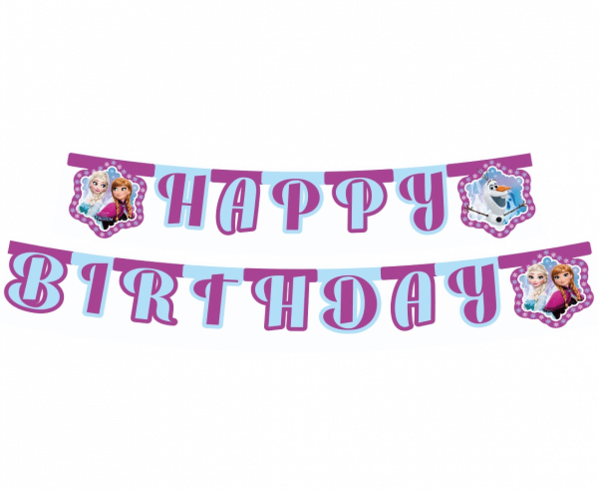 Procos Party Frozen Northern Lights Happy Birthday Letterslinger 210cm | per stuk Procos Party Frozen Northern Lights Happy Birthday Letterslinger 210cm | per stuk