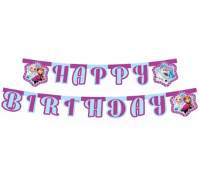 Procos Party Frozen Northern Lights Happy Birthday Letterslinger 210cm | per stuk Procos Party Frozen Northern Lights Happy Birthday Letterslinger 210cm | per stuk