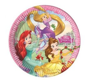 Procos Party Assiettes Disney Princesses Rêveuses 23 cm | 8 pièces