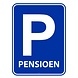 Folat Deurbord Pensioen blauw Folat Deurbord Pensioen blauw