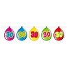 Folat Balloon-shaped bunting garland 30 years | 10 meters Folat Balloon-shaped bunting garland 30 years | 10 meters