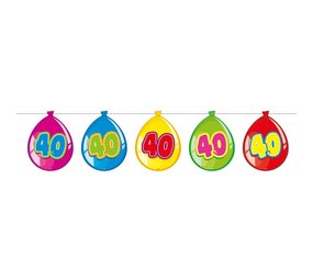 Folat Balloon Garland 40 Years | 10 meters