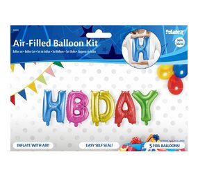 Ballon folie set HAPPY BIRTHDAY Ballon folie set HAPPY BIRTHDAY