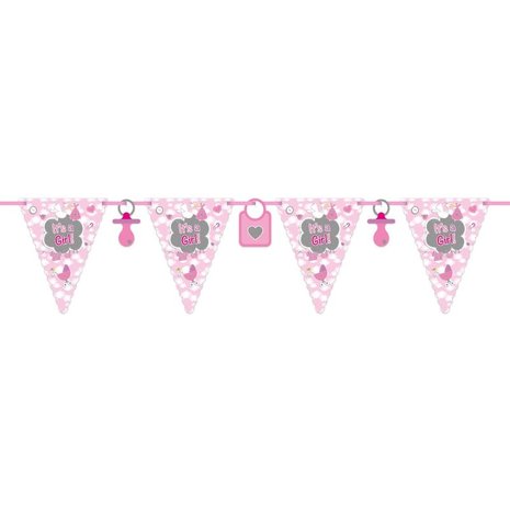 Folat Vlaggenlijn It's a Girl! | 6 meter Folat Vlaggenlijn It's a Girl! | 6 meter