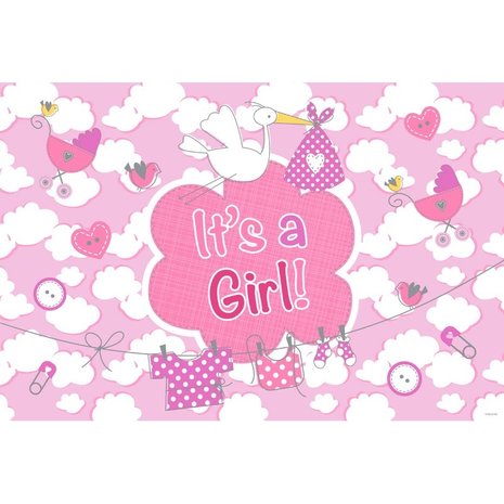 Folat Raamvlag It's a Girl! 90x60cm | per stuk