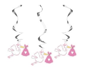 Decoratie swirl It's a Girl!