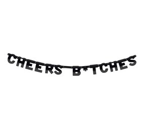 Haza - Witbaard Letterslinger Cheers Bitches 160cm | per stuk Haza - Witbaard Letterslinger Cheers Bitches 160cm | per stuk