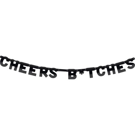 Haza - Witbaard Guirlande de lettres Cheers Bitches 160 cm | à l'unité
