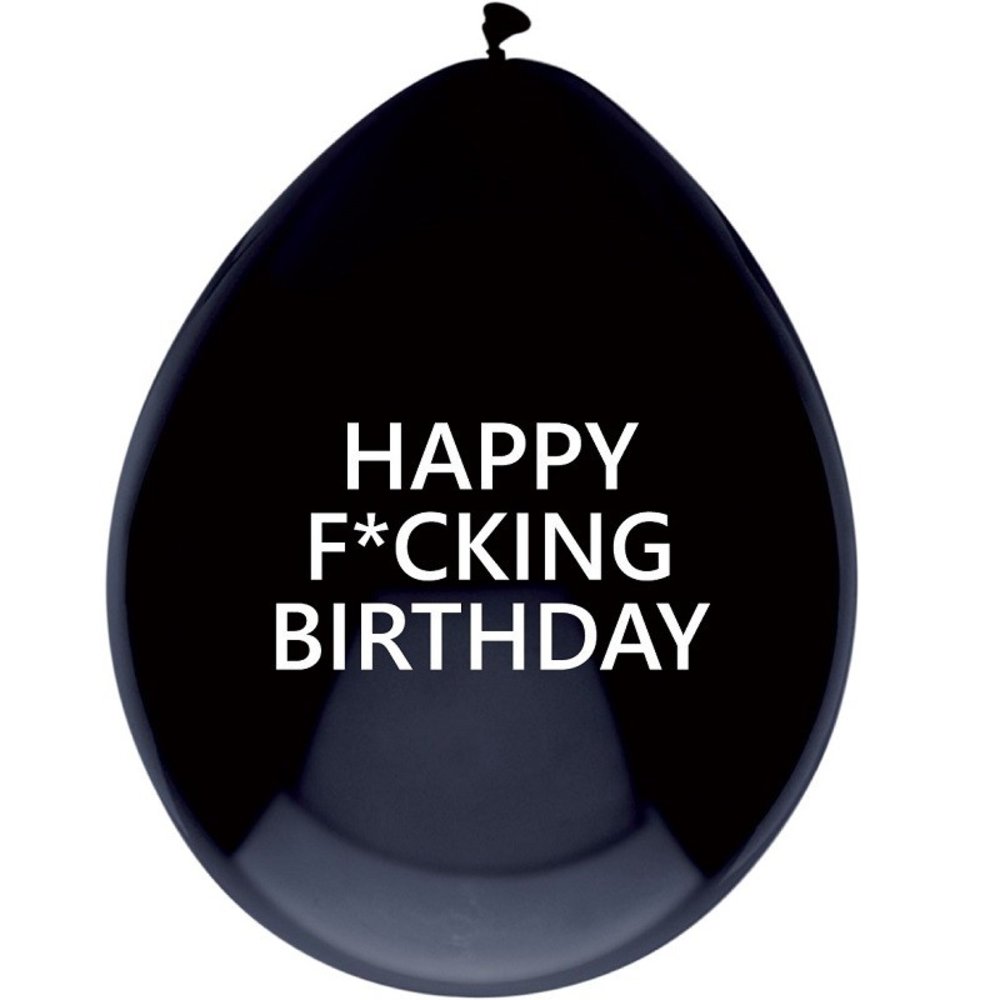 Joyeux putain d'anniversaire avec un ballon Joyeux putain d'anniversaire avec un ballon