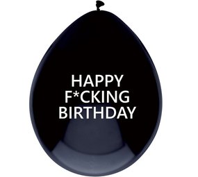 Joyeux putain d'anniversaire avec un ballon