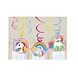Riethmüller Einhorn-Regenbogen-Hängedekoration 80 cm | 6 Stück