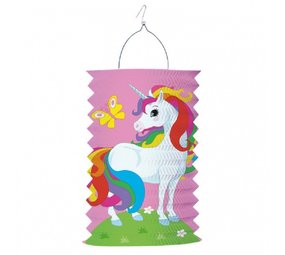 Riethmüller Eenhoorn Regenboog Lampion 28 cm | per stuk Riethmüller Eenhoorn Regenboog Lampion 28 cm | per stuk