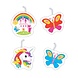 Kaars prikkers Eenhoorn regenboog 4 stuks Kaars prikkers Eenhoorn regenboog 4 stuks