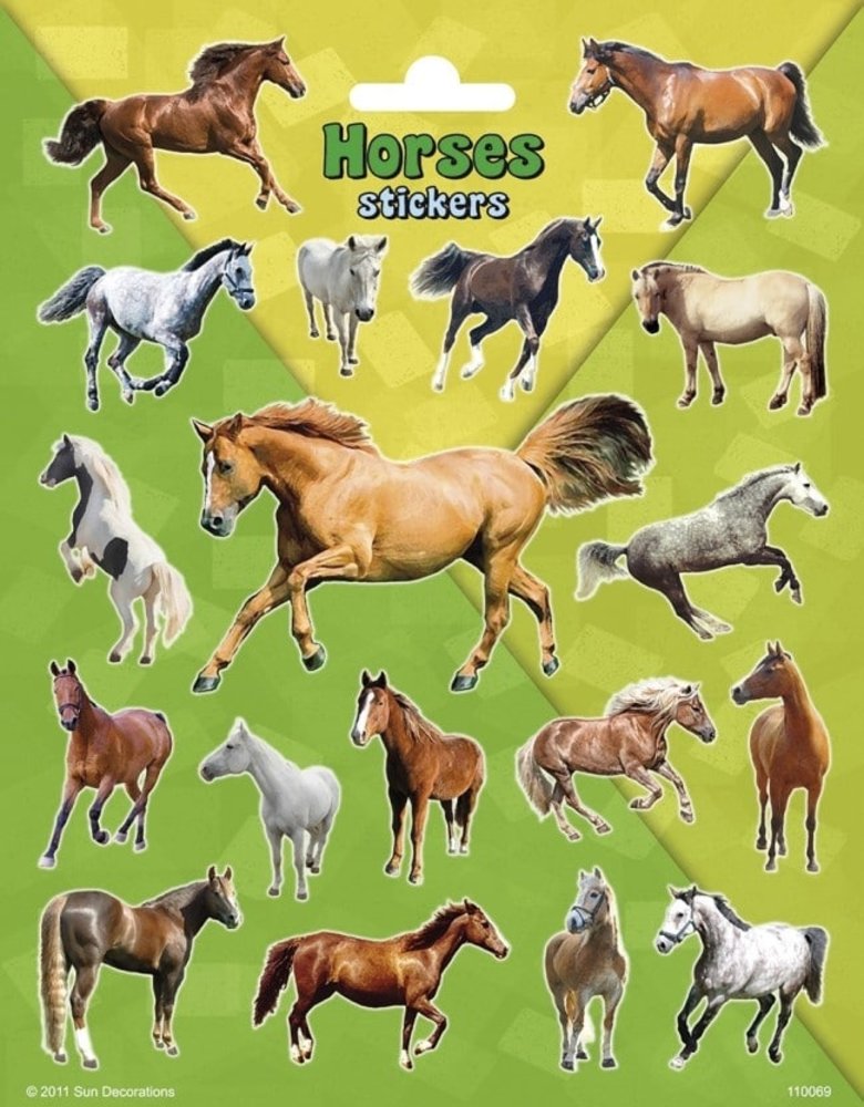 Horse Stickers | 18 stickers per sheet