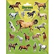 Autocollants de chevaux | 18 autocollants par feuille