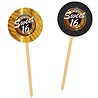 Prikkers Sweet 16 zwart-goud | 20 stuks Prikkers Sweet 16 zwart-goud | 20 stuks