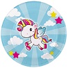 Folat Unicorn Kids Borden 23cm | 8 stuks Folat Unicorn Kids Borden 23cm | 8 stuks